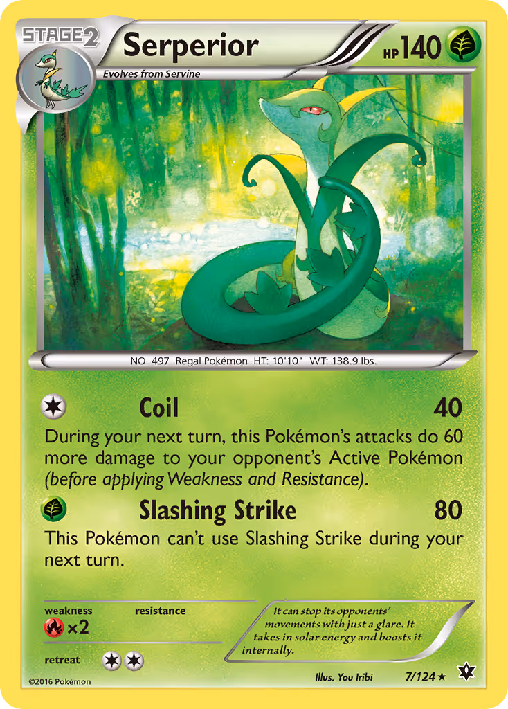 Serperior 7/124 Pokemon card