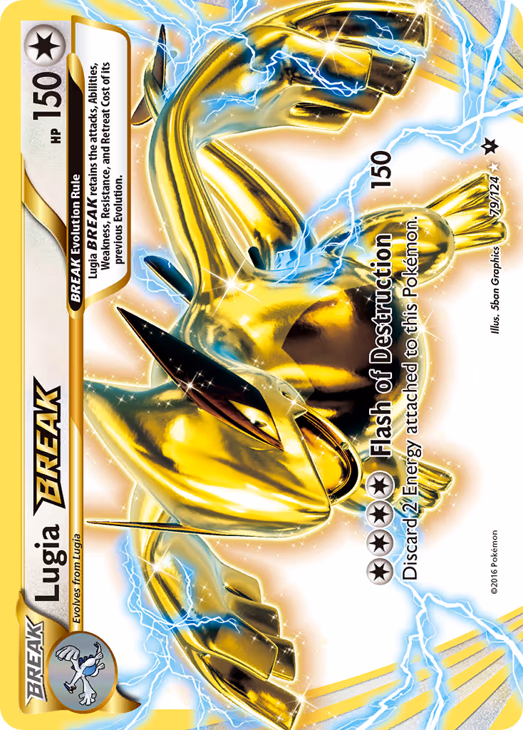 Lugia BREAK 79/124 Pokemon card