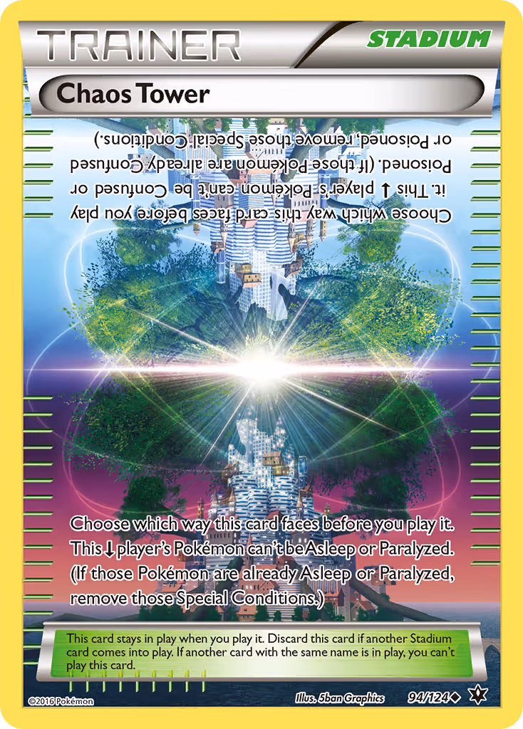 Chaos Tower 94/124 Pokemon card