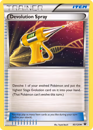 Devolution Spray 95/124 Pokemon card