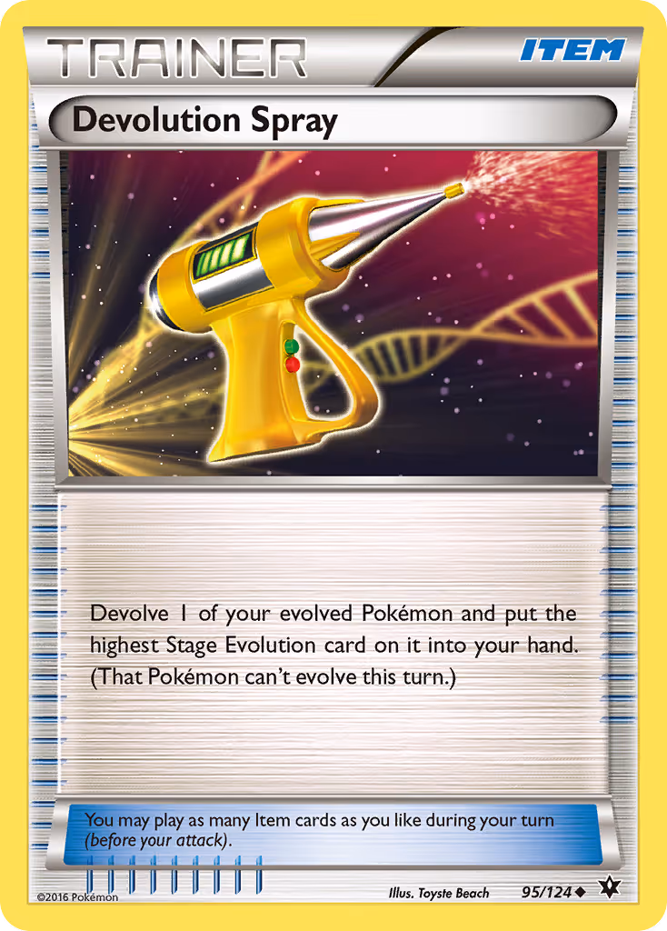 Devolution Spray 95/124 Pokemon card