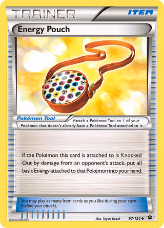 Energy Pouch 97/124 Pokemon card