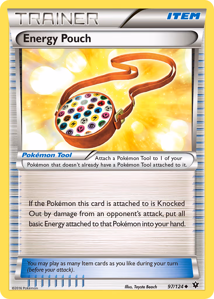 Energy Pouch 97/124 Pokemon card