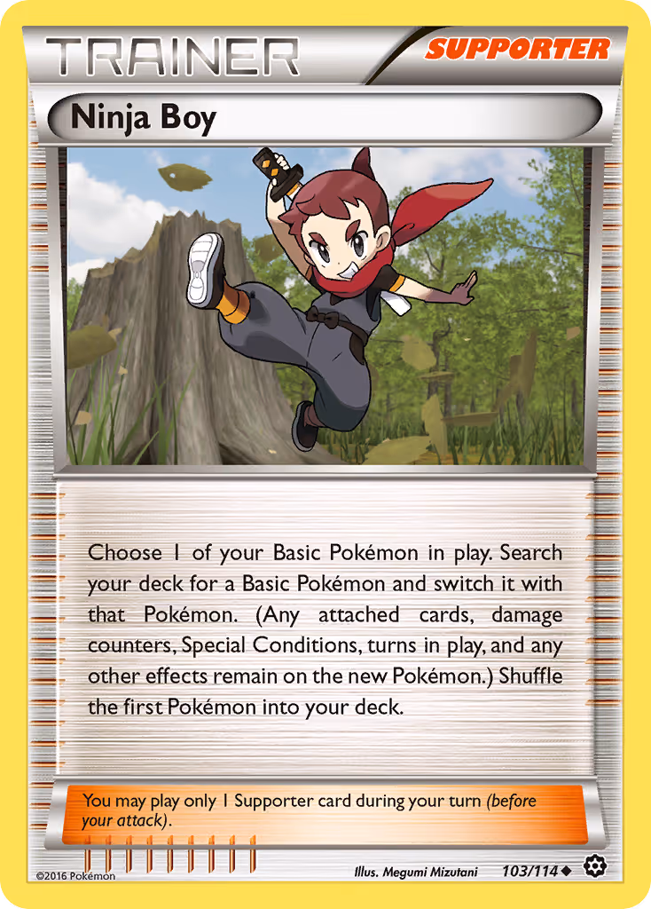 Ninja Boy 103/114 Pokemon card