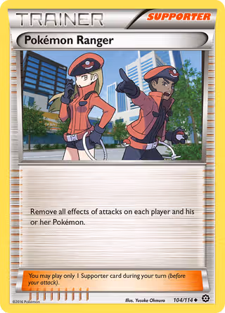 Pokémon Ranger 104/114 Pokemon card
