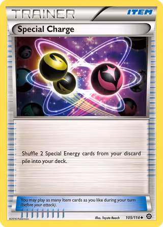 Special Charge 105/114 Pokemon card