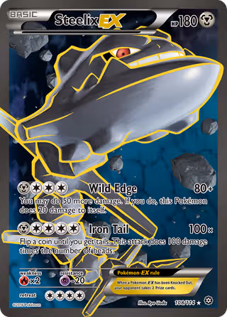 Steelix EX 108/114 Pokemon card