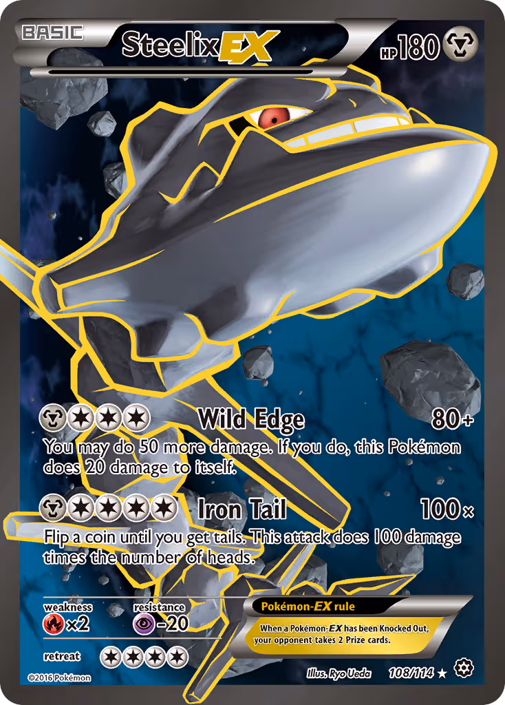 Steelix EX 108/114 Pokemon card