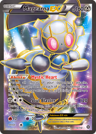 Magearna EX 110/114 Pokemon card