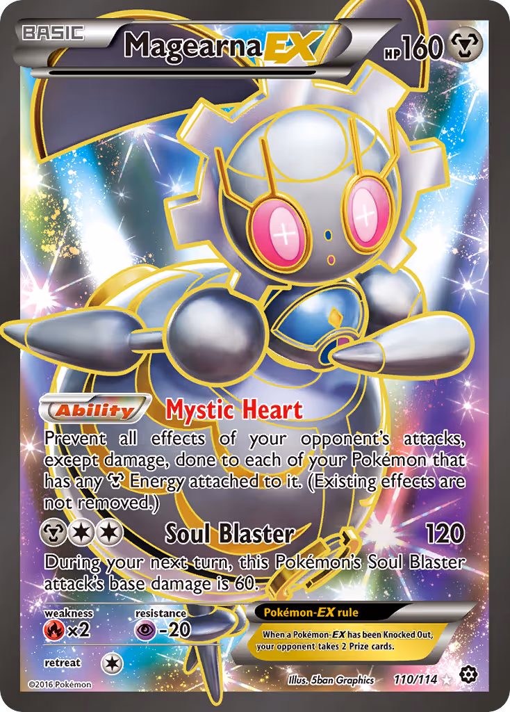 Magearna EX 110/114 Pokemon card