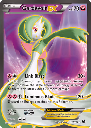 Gardevoir EX 111/114 Pokemon card