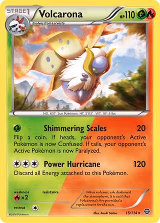 Volcarona 15/114 Pokemon card