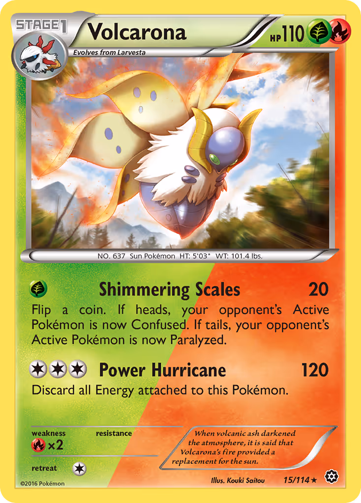Volcarona 15/114 Pokemon card