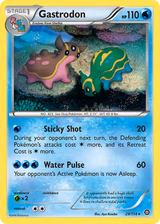 Gastrodon 29/114 Pokemon card