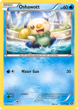 Oshawott 30/114 Pokemon card