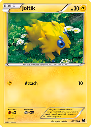 Joltik 41/114 Pokemon card