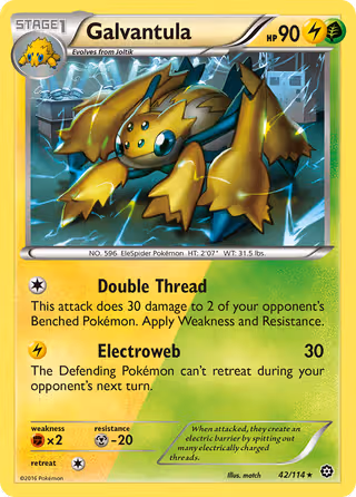 Galvantula 42/114 Pokemon card