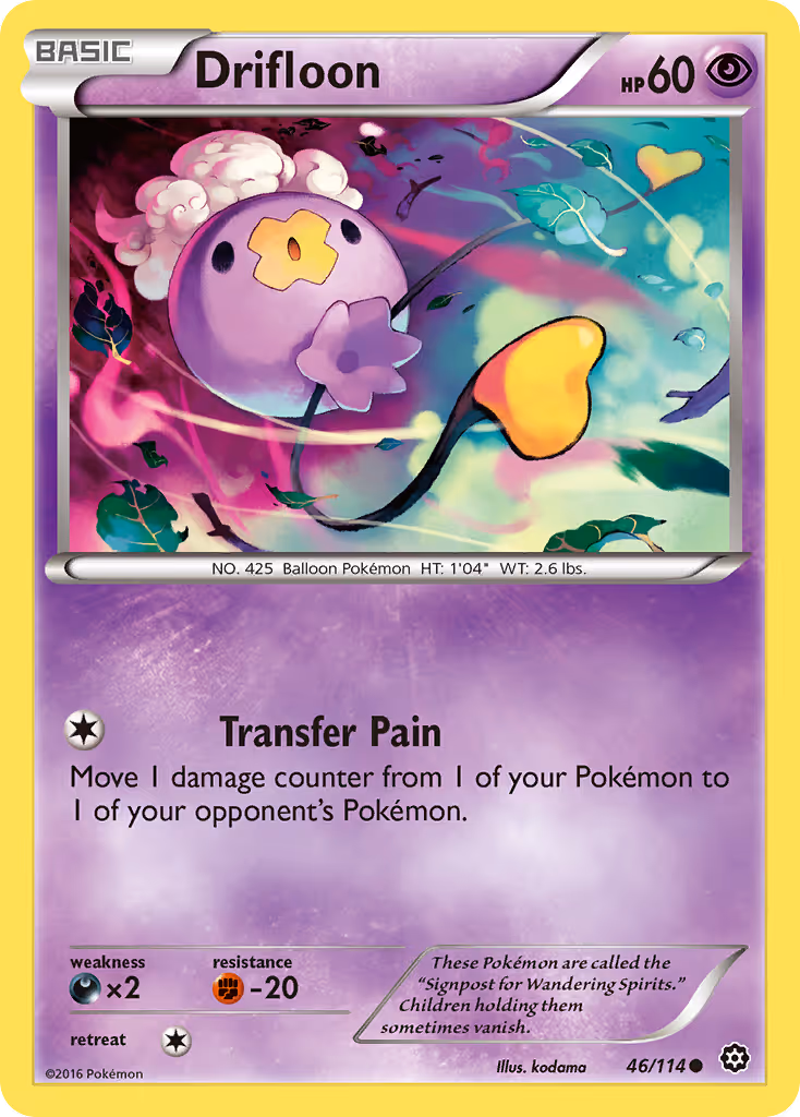 Drifloon 46/114 Pokemon card