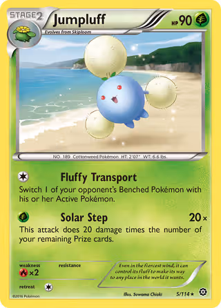 Jumpluff 5/114 Pokemon card