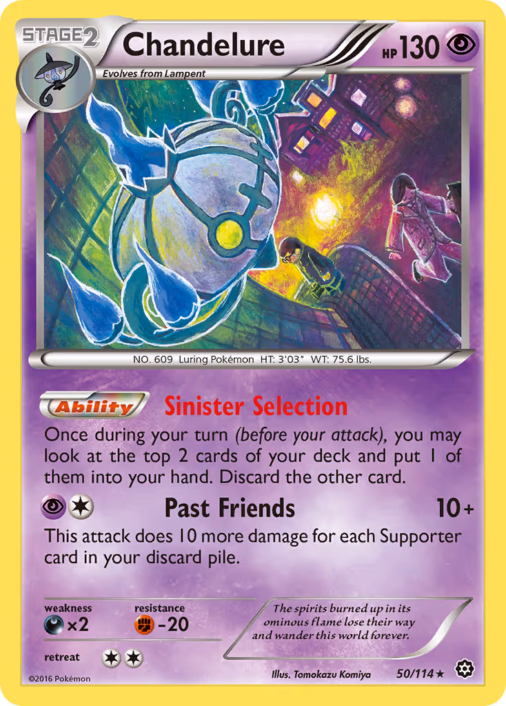 Chandelure 50/114 Pokemon card