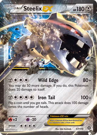 Steelix EX 67/114 Pokemon card