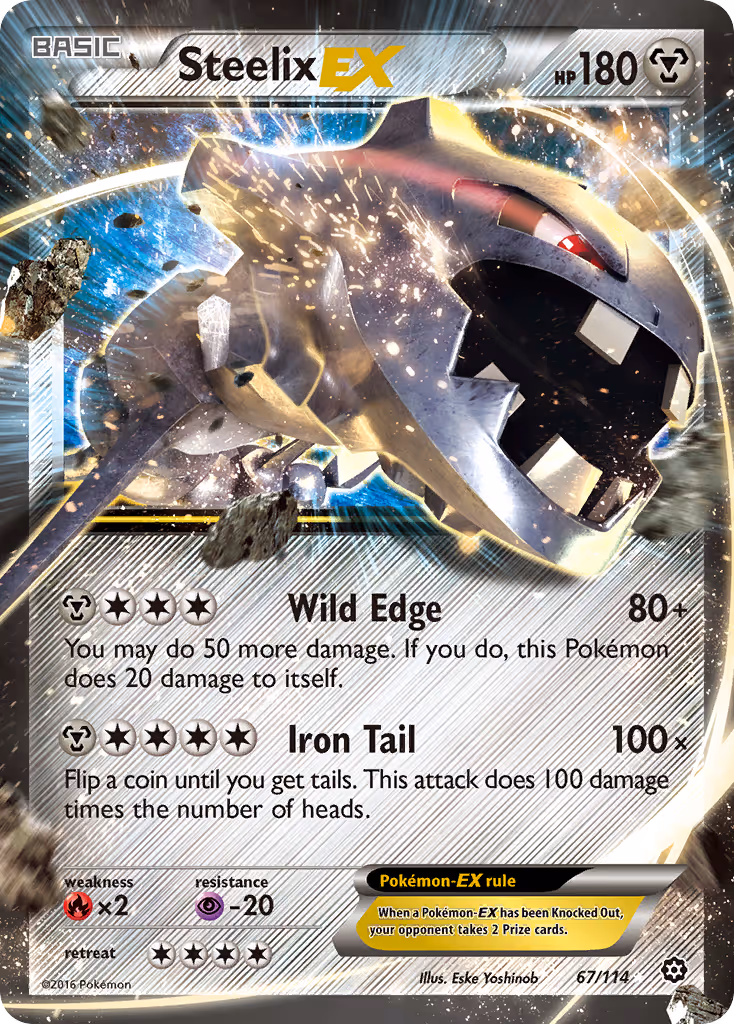 Steelix EX 67/114 Pokemon card