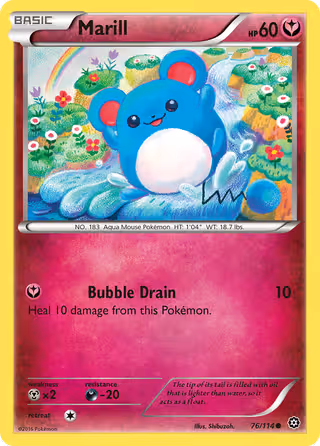 Marill 76/114 Pokemon card