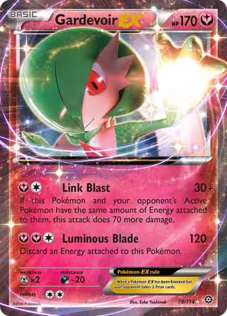 Gardevoir EX 78/114 Pokemon card