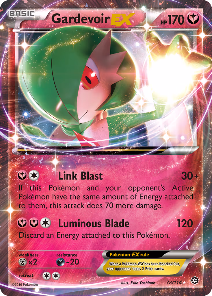 Gardevoir EX 78/114 Pokemon card