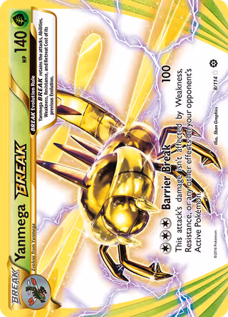 Yanmega BREAK 8/114 Pokemon card