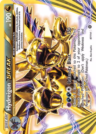 Hydreigon BREAK 87/114 Pokemon card