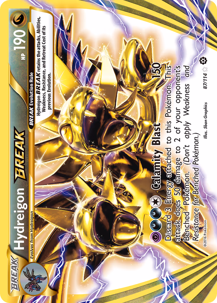 Hydreigon BREAK 87/114 Pokemon card