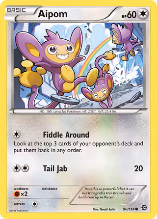 Aipom 90/114 Pokemon card