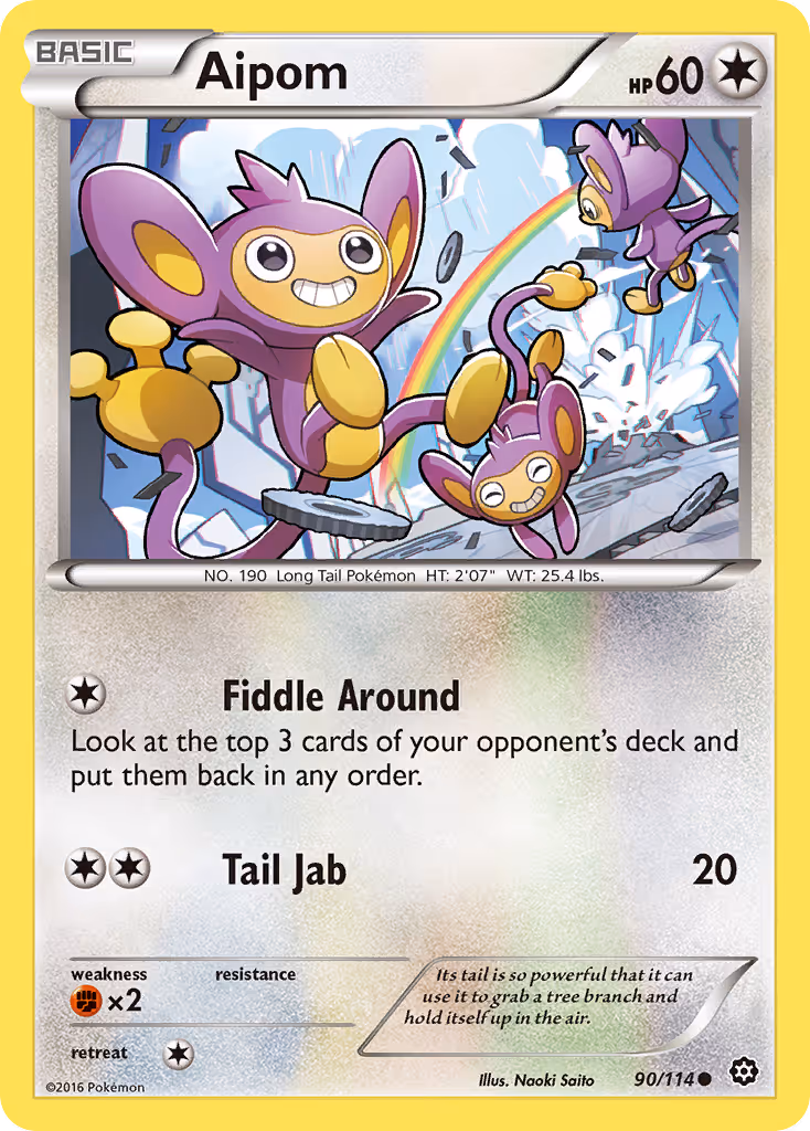 Aipom 90/114 Pokemon card