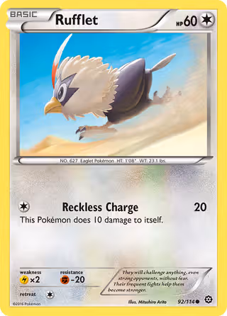 Rufflet 92/114 Pokemon card