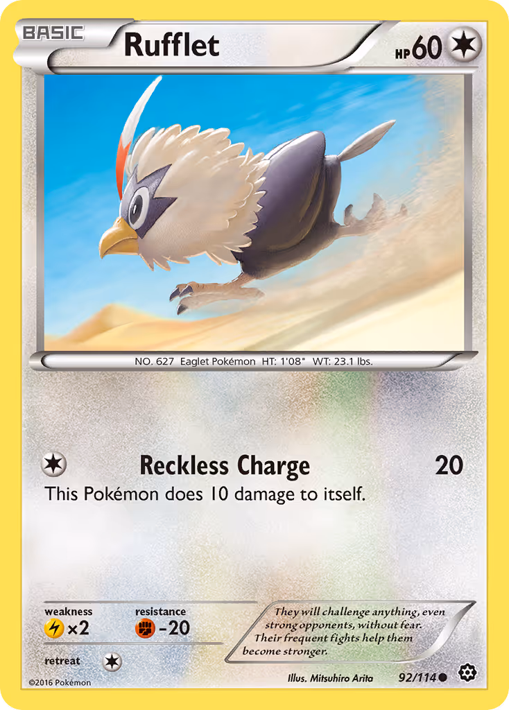 Rufflet 92/114 Pokemon card
