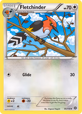 Fletchinder 95/114 Pokemon card