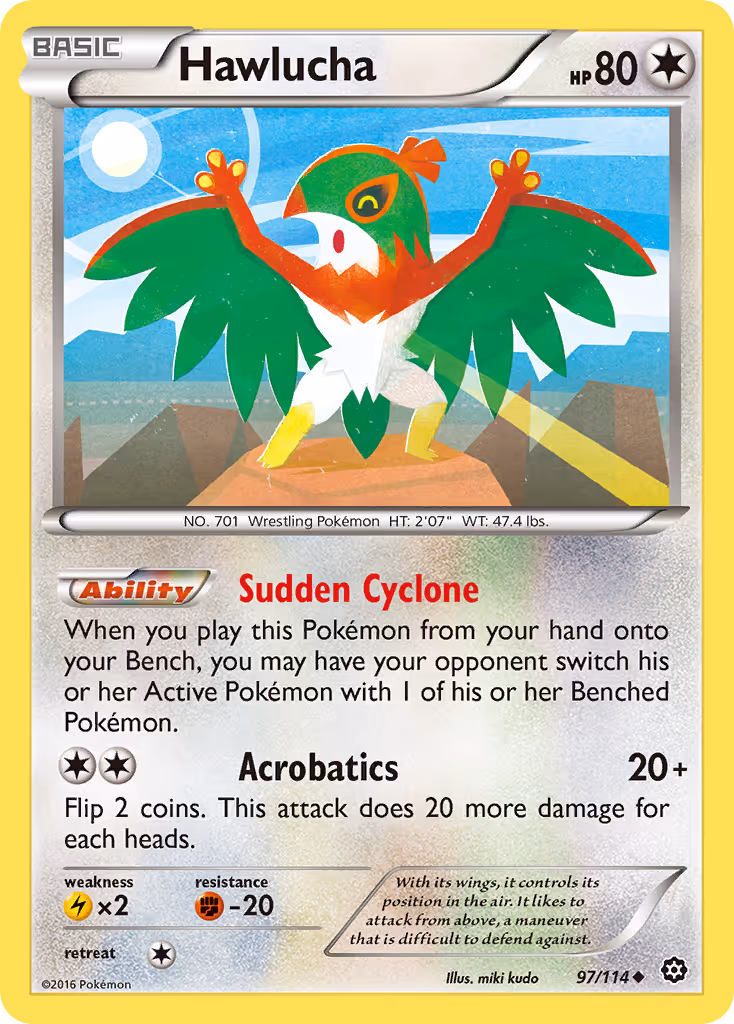 Hawlucha 97/114 Pokemon card