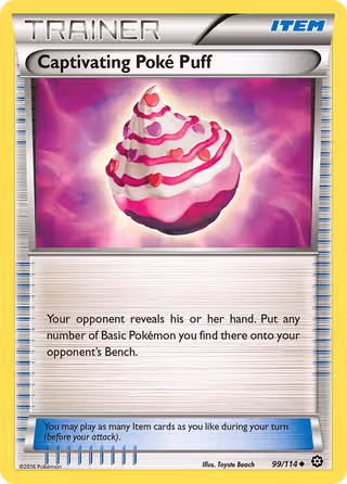 Captivating Poké Puff 99/114 Pokemon card
