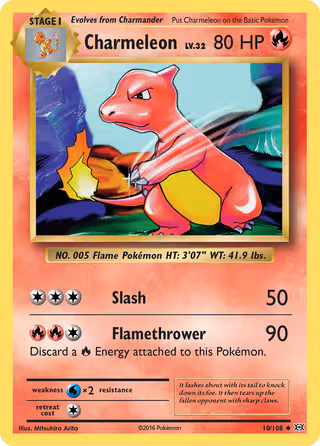 Charmeleon 10/108 Pokemon card