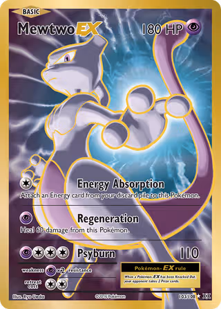 Mewtwo EX 103/108 Pokemon card