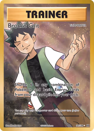 Brock's Grit 107/108 Pokemon card