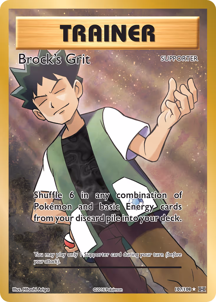 Brock's Grit 107/108 Pokemon card