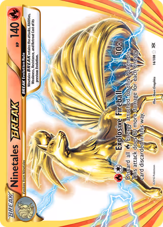 Ninetales BREAK 16/108 Pokemon card