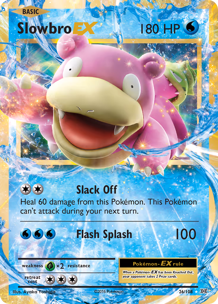 Slowbro EX 26/108 Pokemon card