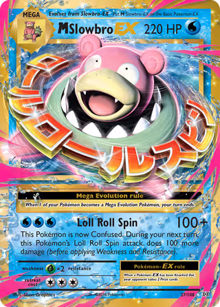 M Slowbro EX 27/108 Pokemon card