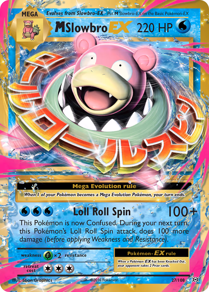 M Slowbro EX 27/108 Pokemon card