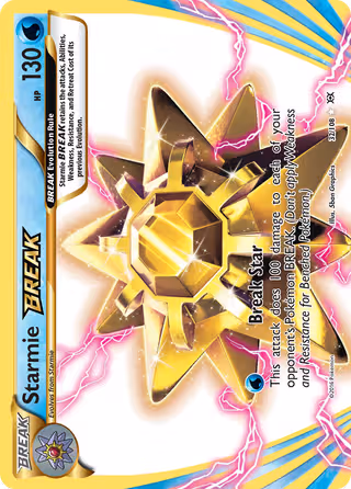 Starmie BREAK 32/108 Pokemon card
