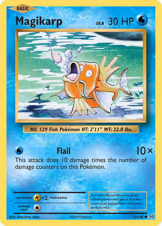 Magikarp 33/108 Pokemon card