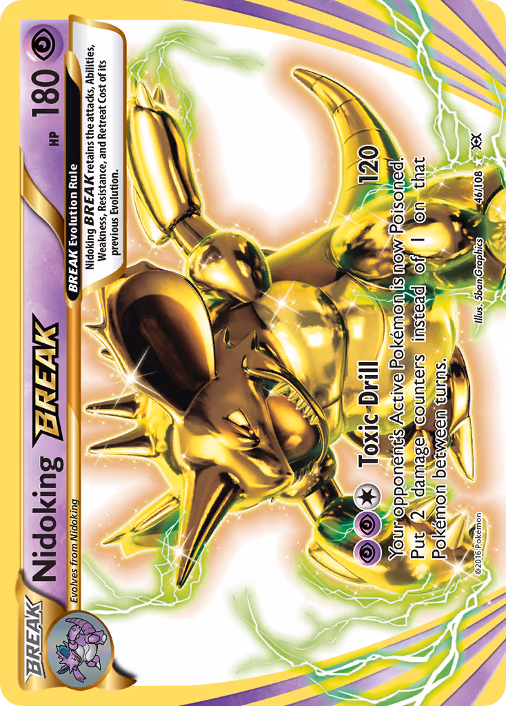 Nidoking BREAK 46/108 Pokemon card